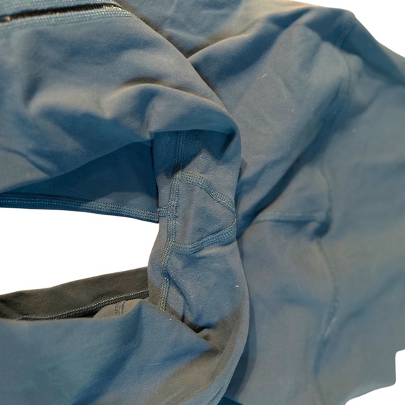 ALO Yoga High-Waist Dash Legging Teal Mesh Back Seam Full Length | Meduim - Picture 6 of 6